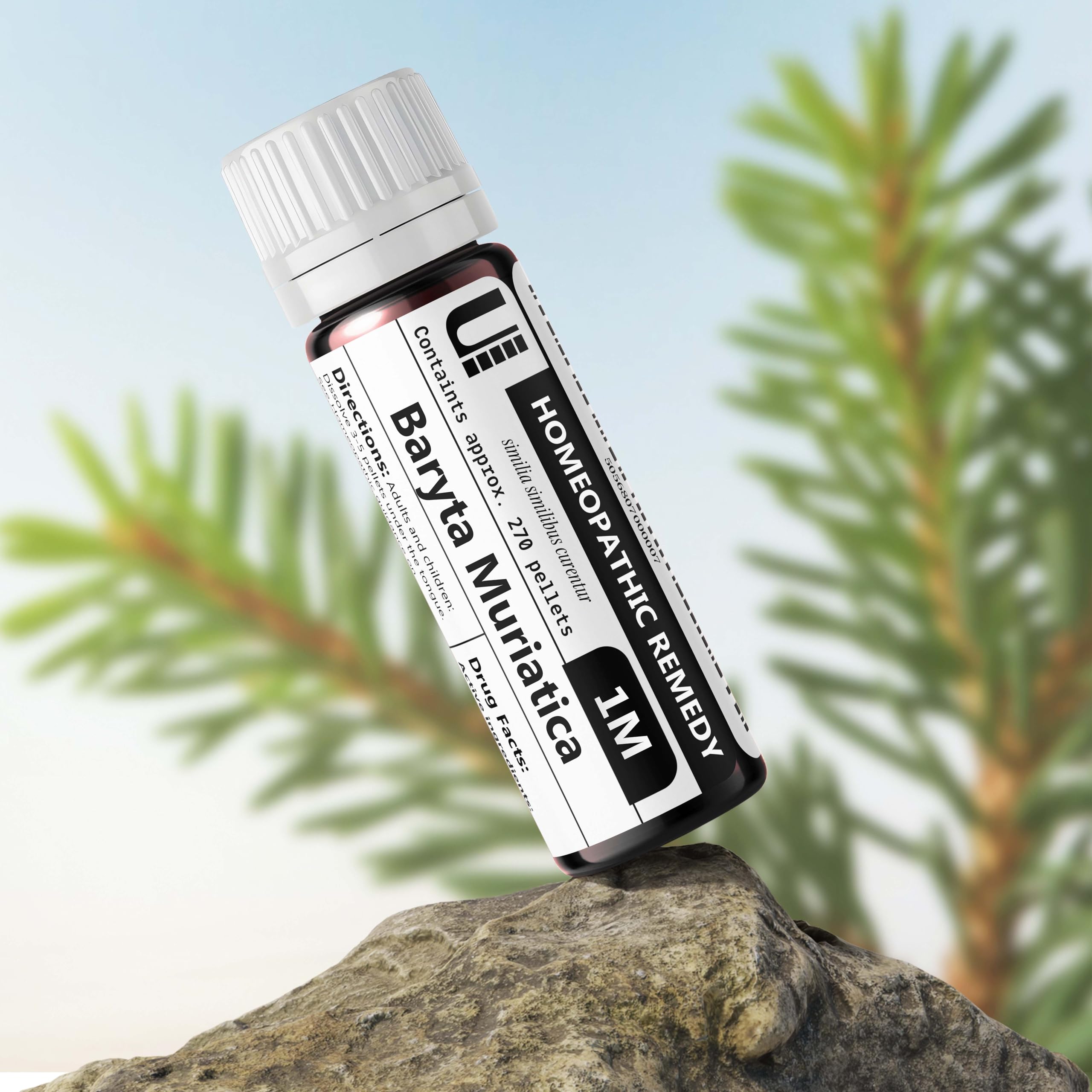 Baryta Muriatica (Barium Chloride) 1M Homeopathic Remedy - 270 Pellets | Urenus