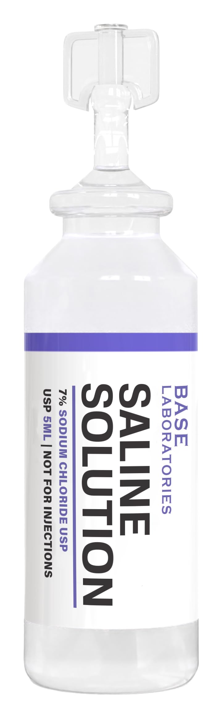 BASE LABORATORIES 7% Saline Solution for Nebulizer – 50 x 5ml Vials