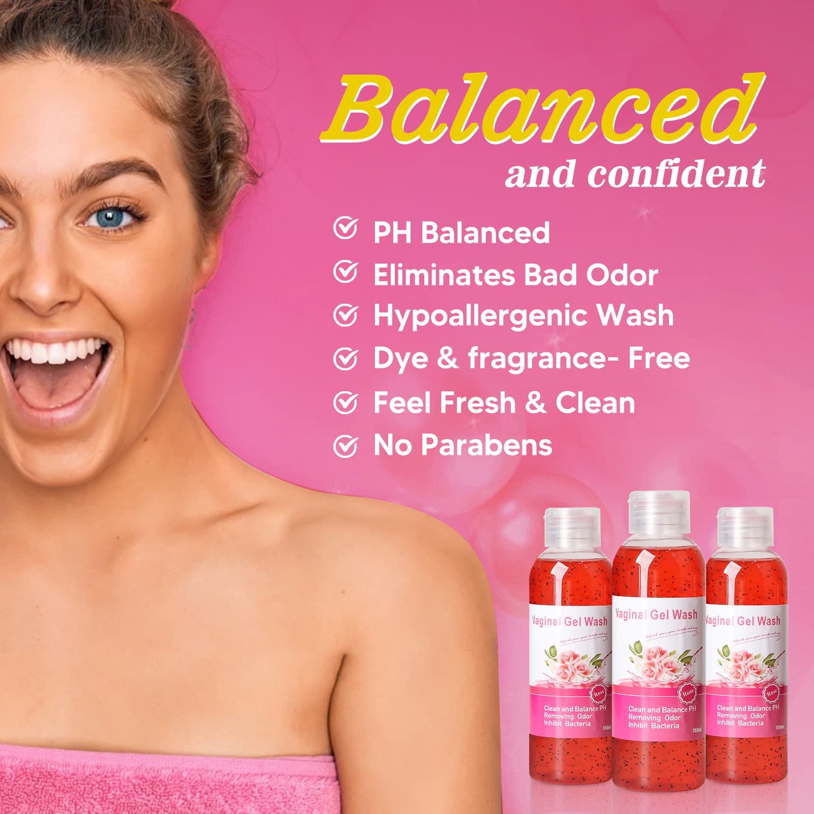 BASSI Feminine Wash & Yoni Oil & Yoni Soap Set – Fragrance-Free, pH Balanced, Moisturizing
