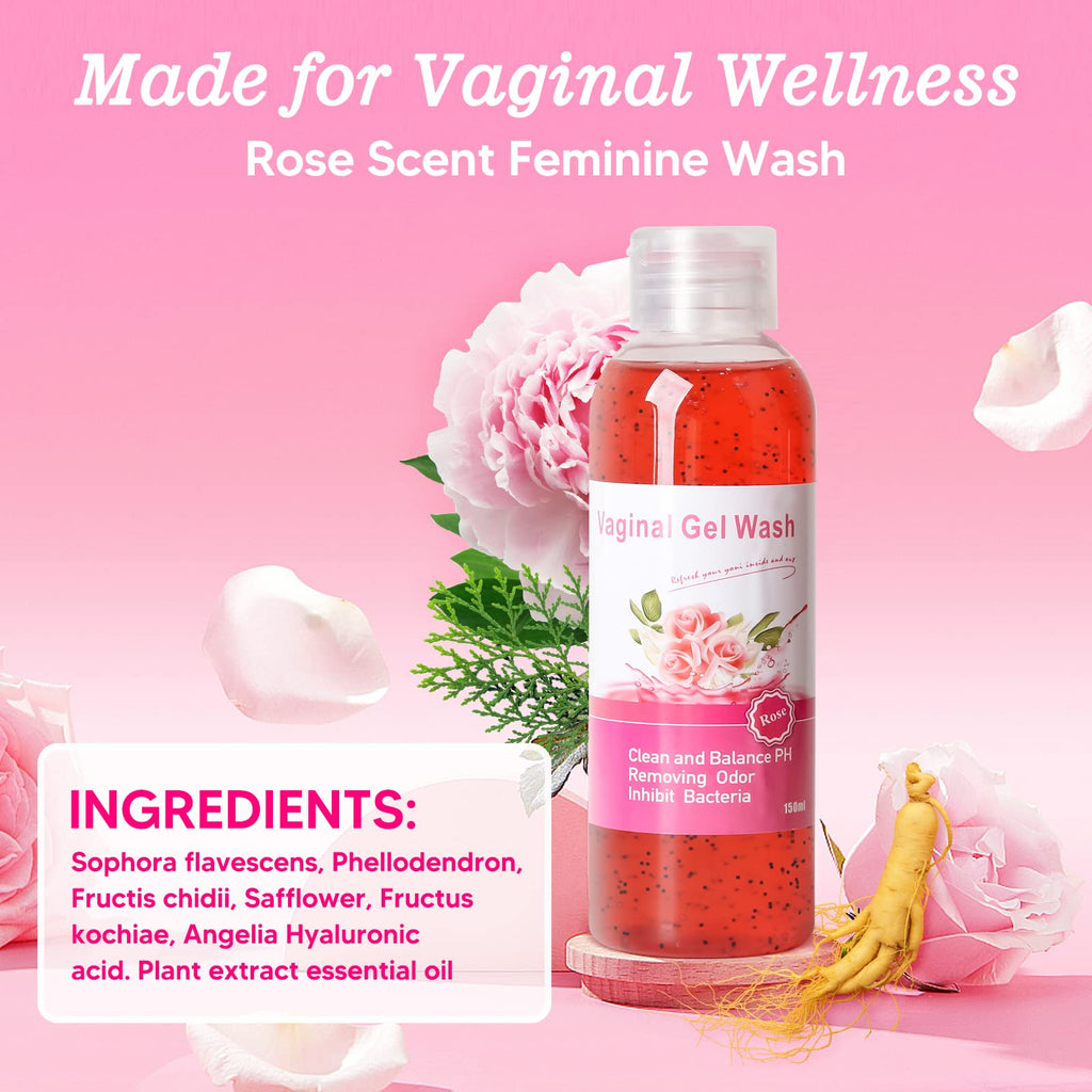 BASSI Feminine Wash & Yoni Oil & Yoni Soap Set – Fragrance-Free, pH Balanced, Moisturizing