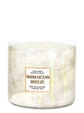 Bath & Body Works White Barn 3-Wick Candle with Essential Oils — 14.5 oz — Warm Ocean Breeze