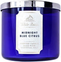 Bath and Body Works White Barn 3-Wick Candle w/ Essential Oils - 14.5 oz - Midnight Blue Citrus (2021 Core Scents)