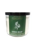 Bath & Body Works Aromatherapy Stress Relief 3-Wick Candle – Eucalyptus Spearmint