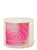 Bath & Body Works White Barn 3-Wick Candle with Essential Oils - Strawberry Pound Cake, 14.5 oz | 2021 Core