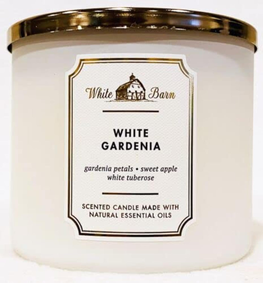 Bath & Body Works White Barn 3-Wick Candle – White Gardenia 14.5 oz