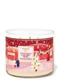 Bath & Body Works White Barn Cinnamon Caramel Swirl 3-Wick Candle - 14.5 oz