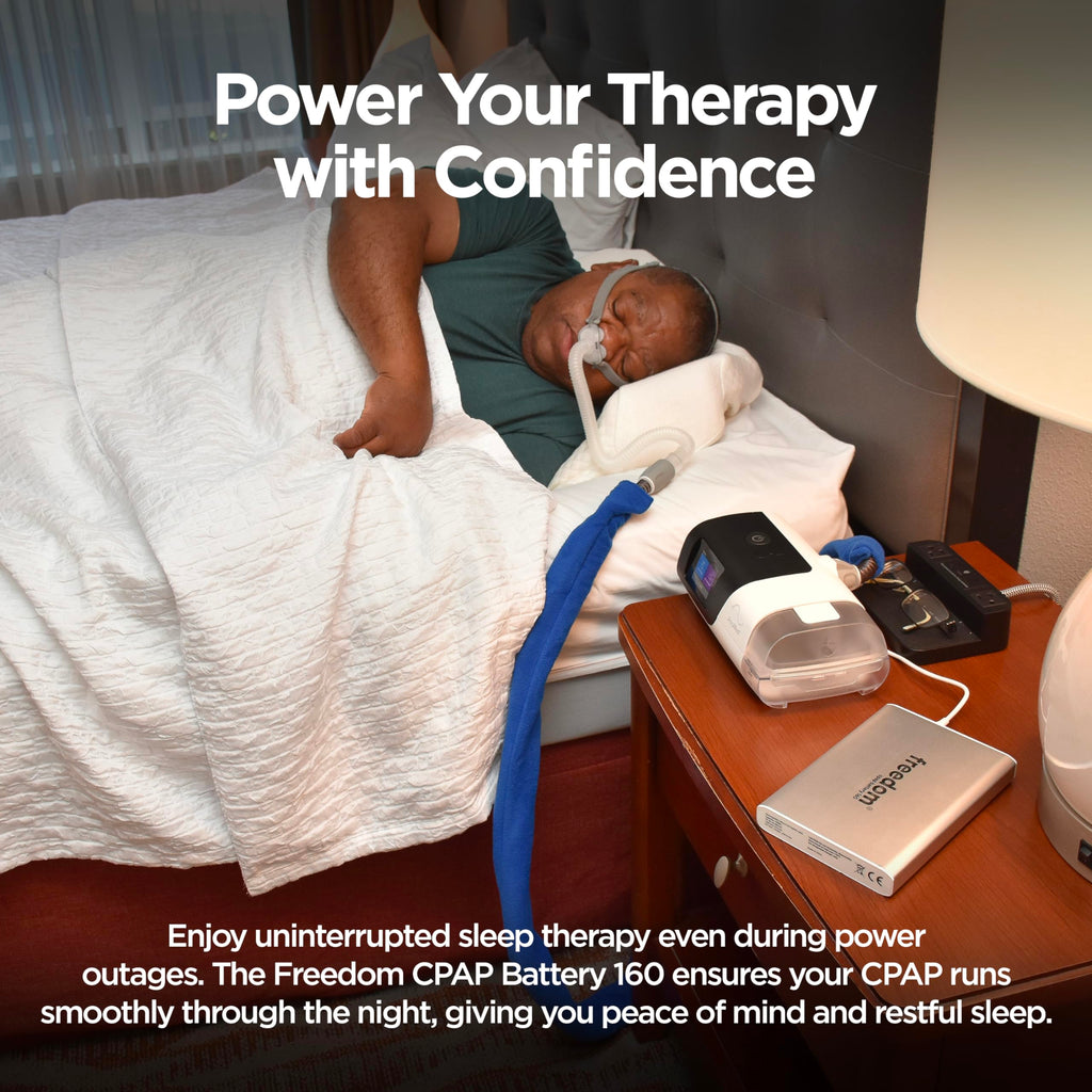 Freedom CPAP Battery 160Wh by Battery Power Solutions – Portable Backup for Travel, Camping & Emergencies