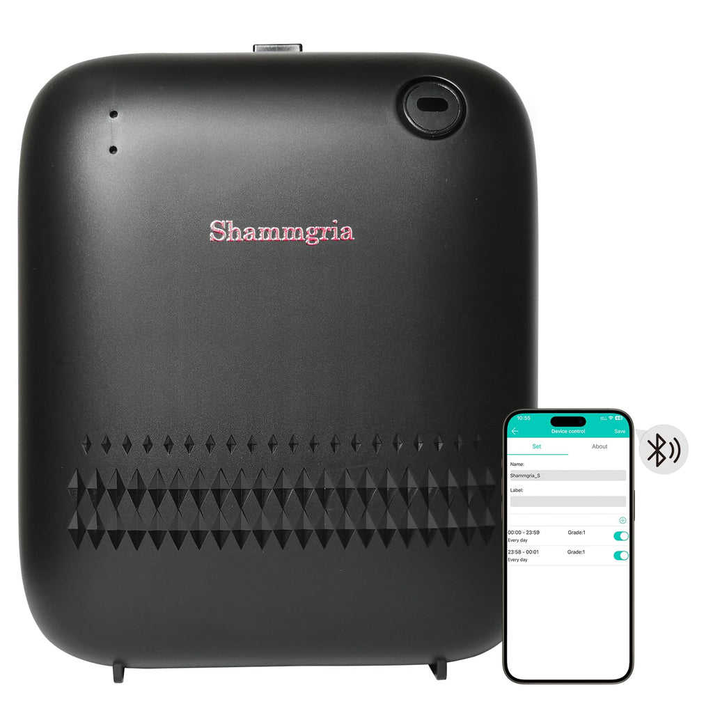 Battery-Powered Waterless Essential Oil Diffuser – 150mL, Bluetooth App Control, Covers Up to 2000 sq ft