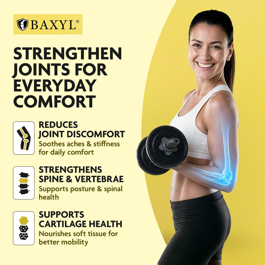 BAXYL Liquid Hyaluronic Acid Supplement — Flavorless, Vegan, 3 x 6 fl oz