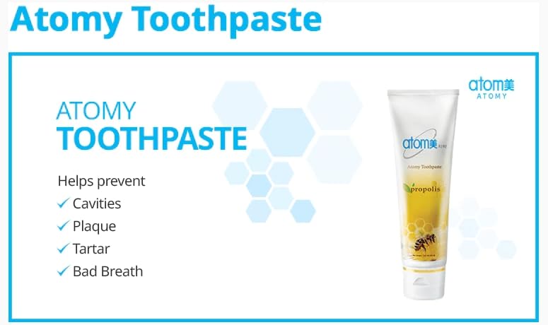 BC233 Korean Toothpaste Propolis Bees Dental Oral Care System – 7.05 oz x 3