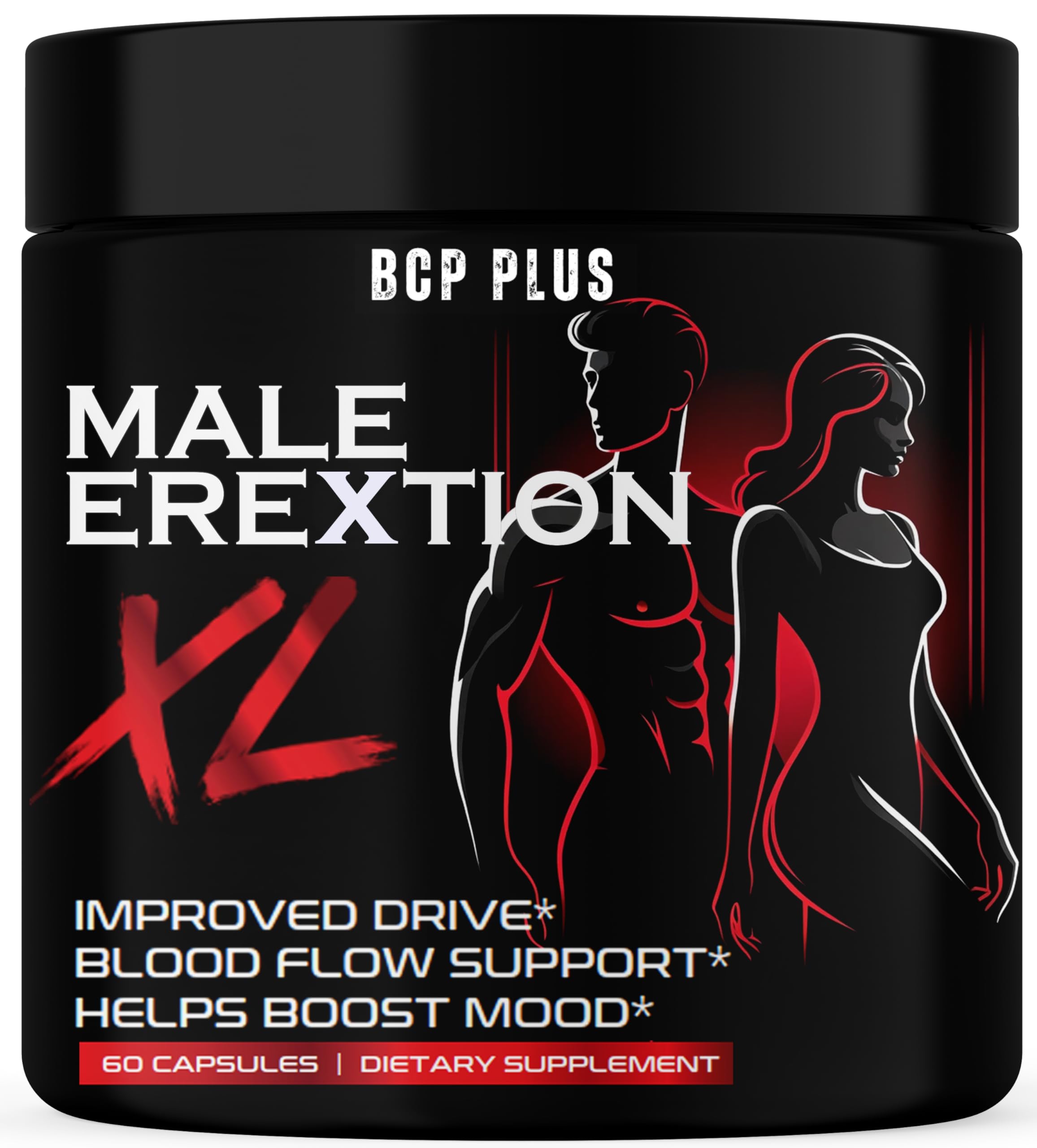 BCP PLUS MalePlus Performance - Volume Booster for Men | Lab-Tested 60 Caps, Fast-Acting Blood Flow, Vigor & Drive