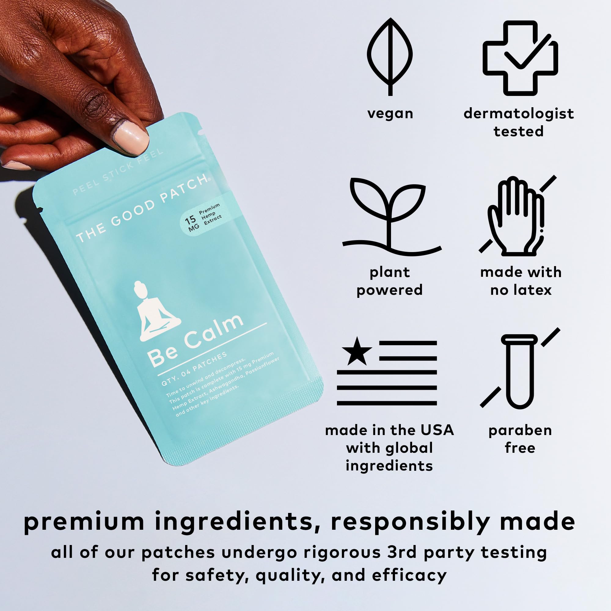 The Good Patch Be Calm Patch with Hemp – Unwind & Decompress