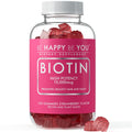 Be Happy Be You Biotin Gummies 10,000mcg – 120 Count – Vegan, Non-GMO, Made in USA