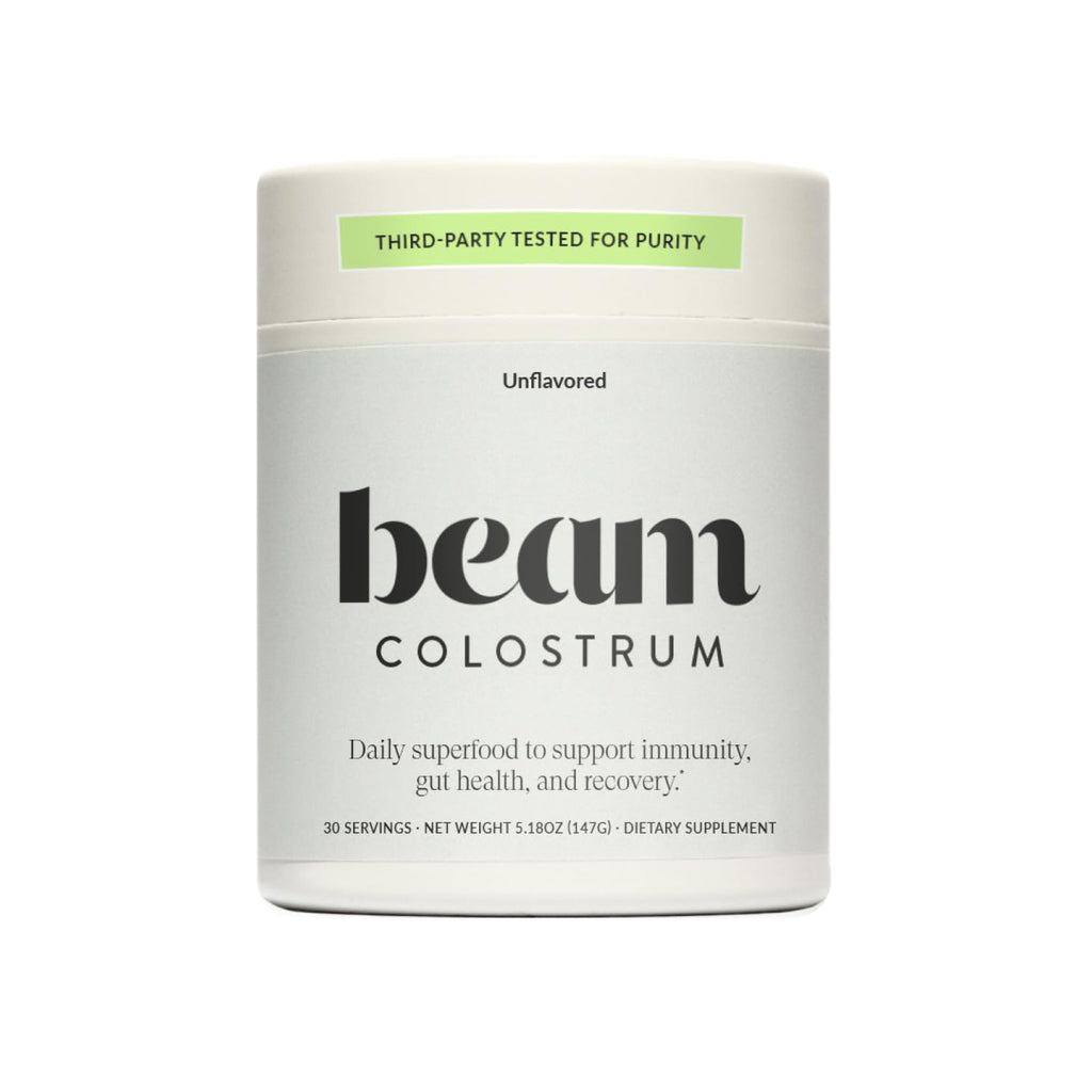 Beam Colostrum Powder – Gut Health, Immune Support & Recovery (3 g per Serving) | Grass-Fed, 30 Servings
