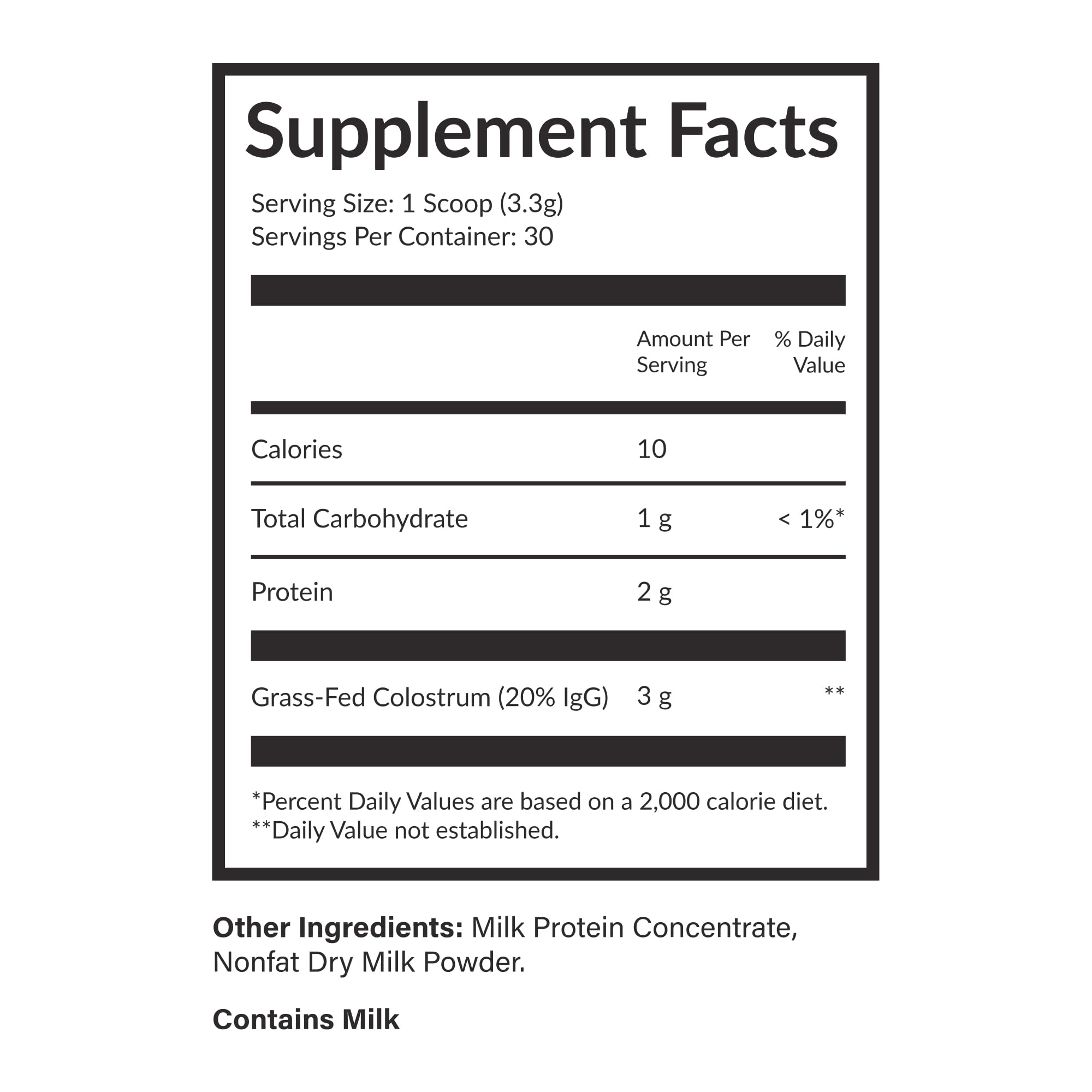 Beam Colostrum Powder – Gut Health, Immune Support & Recovery (3 g per Serving) | Grass-Fed, 30 Servings