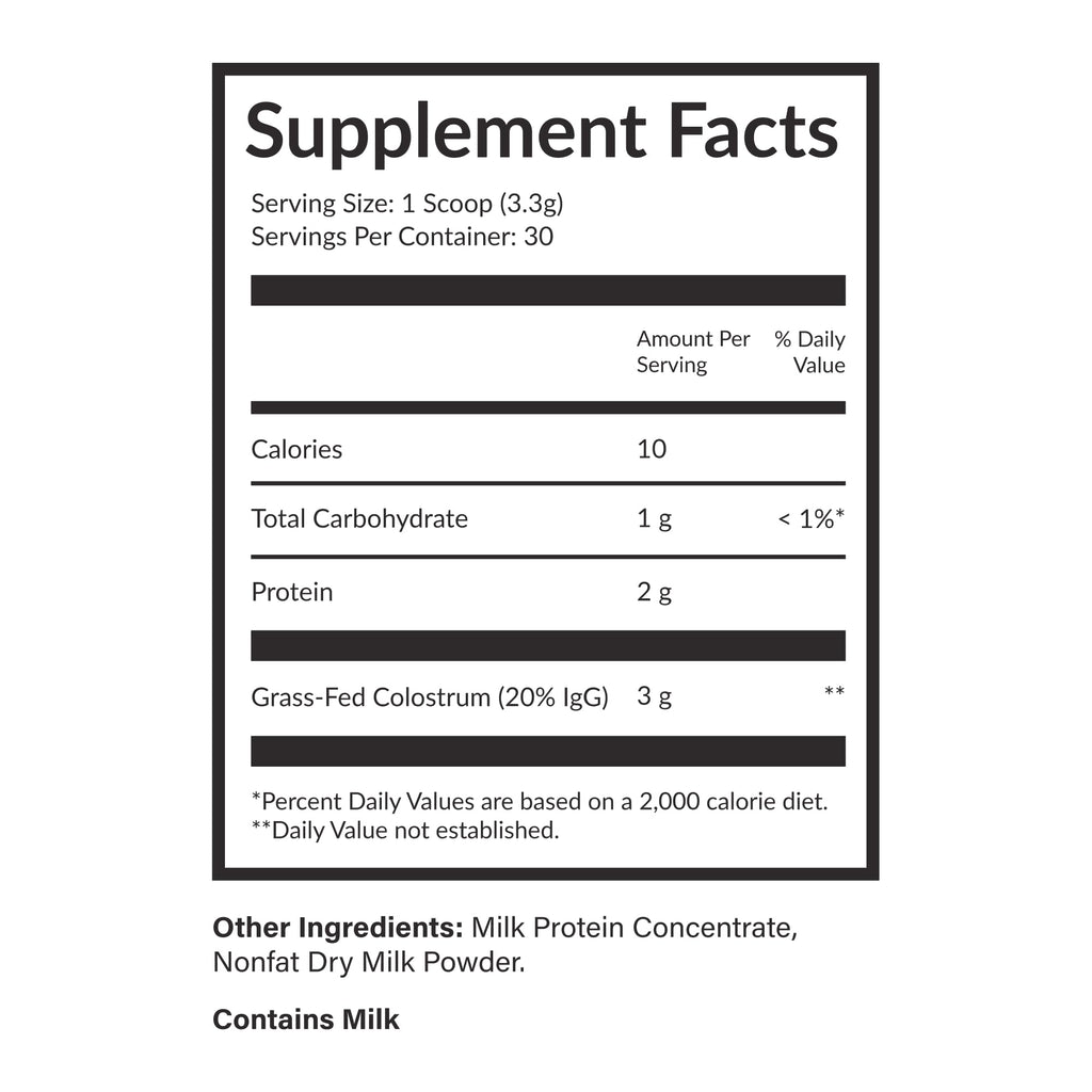 Beam Colostrum Powder – 3g Serving for Gut Health & Immunity