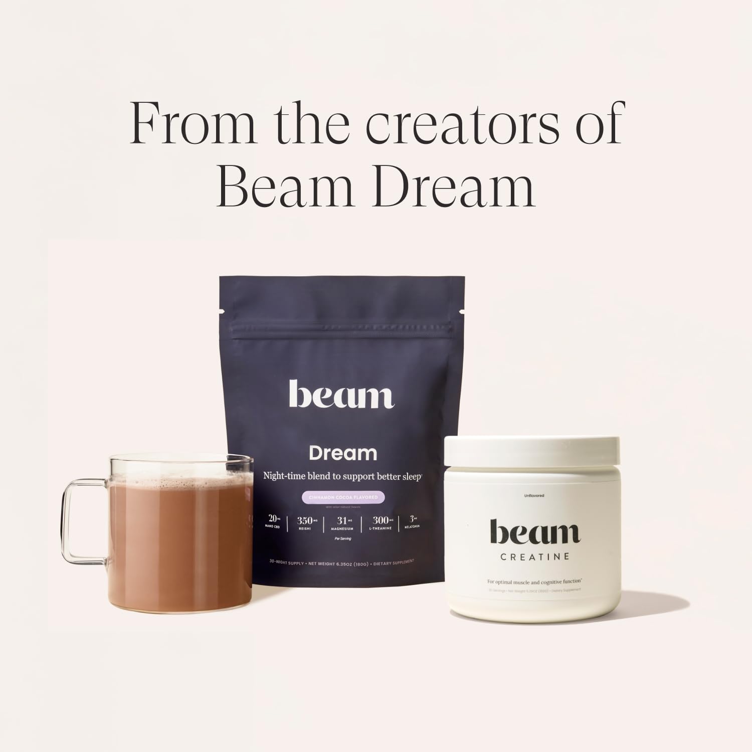 Beam Creatine Powder – Third-Party Tested, Micronized Creatine Monohydrate, Blue Raspberry, 30 Servings