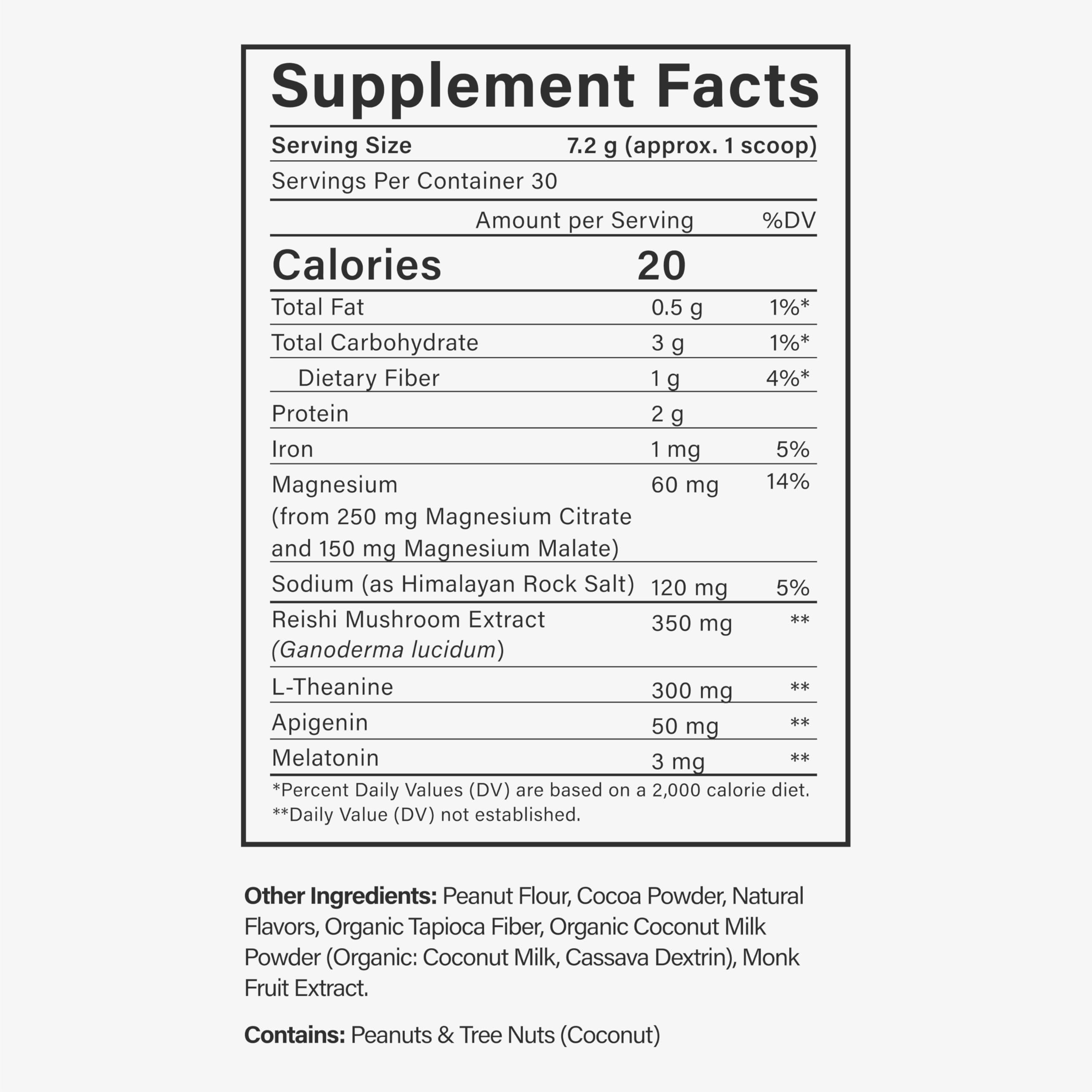 Beam Dream Sleep Powder – L-Theanine, Apigenin, Reishi & Magnesium | 30 Servings | Non-GMO