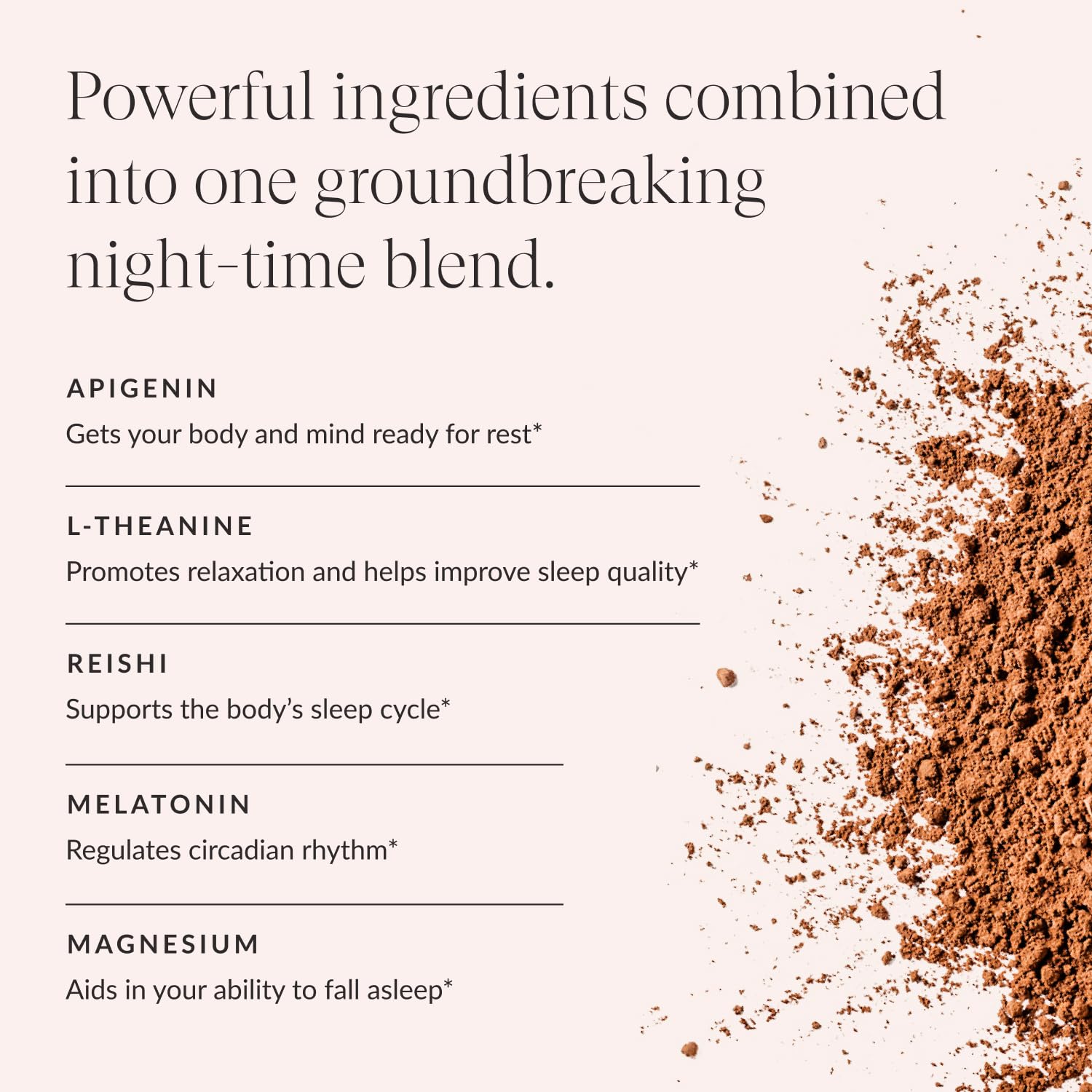 Beam Dream Sleep Powder – Natural Sleep Support with L-Theanine, Apigenin, Reishi & Magnesium | Non-GMO, Third-Party Tested | 30 Servings