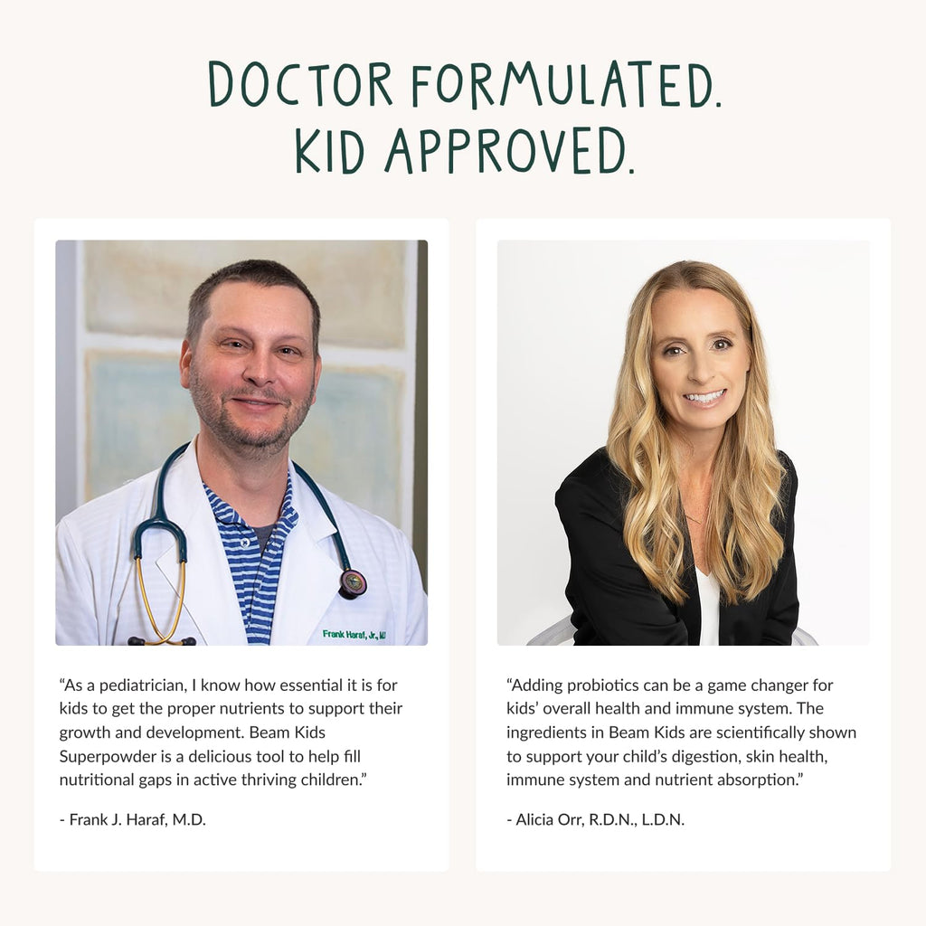 Beam Kids All in One Superfood Powder — Probiotics, Vitamins & Organic Greens