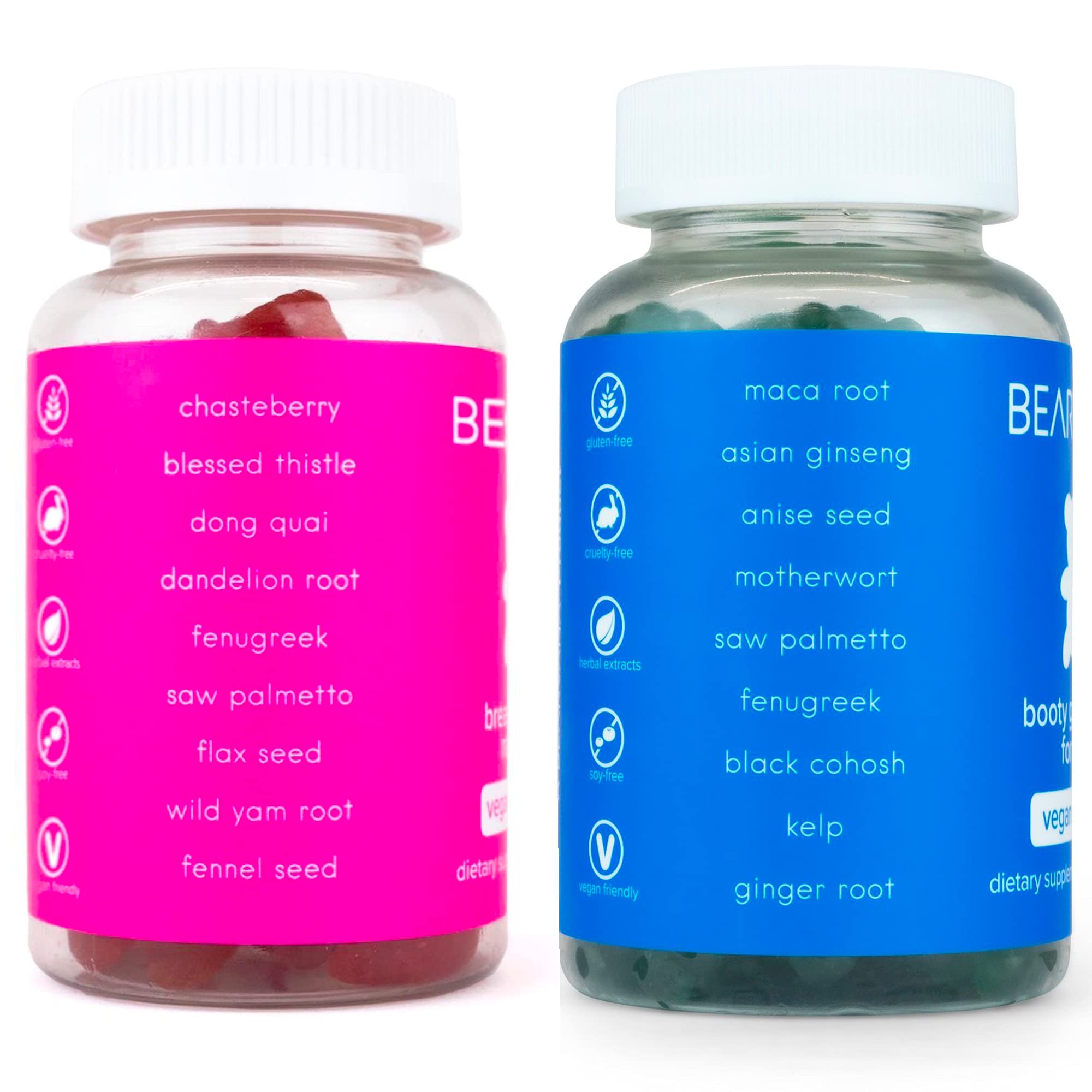 BEARVANA Top & Peach Support Gummies for Women – 2-Pack (120 Gummies)