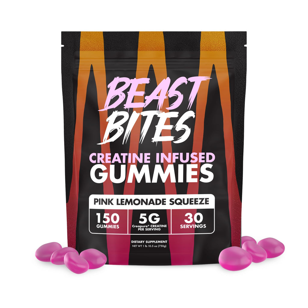 BEAST BITES Creatine Gummies - 5g Creapure per Serving, NSF Certified