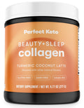 Beauty + Sleep Collagen Protein Powder – Turmeric Coconut Latte | Perfect Keto