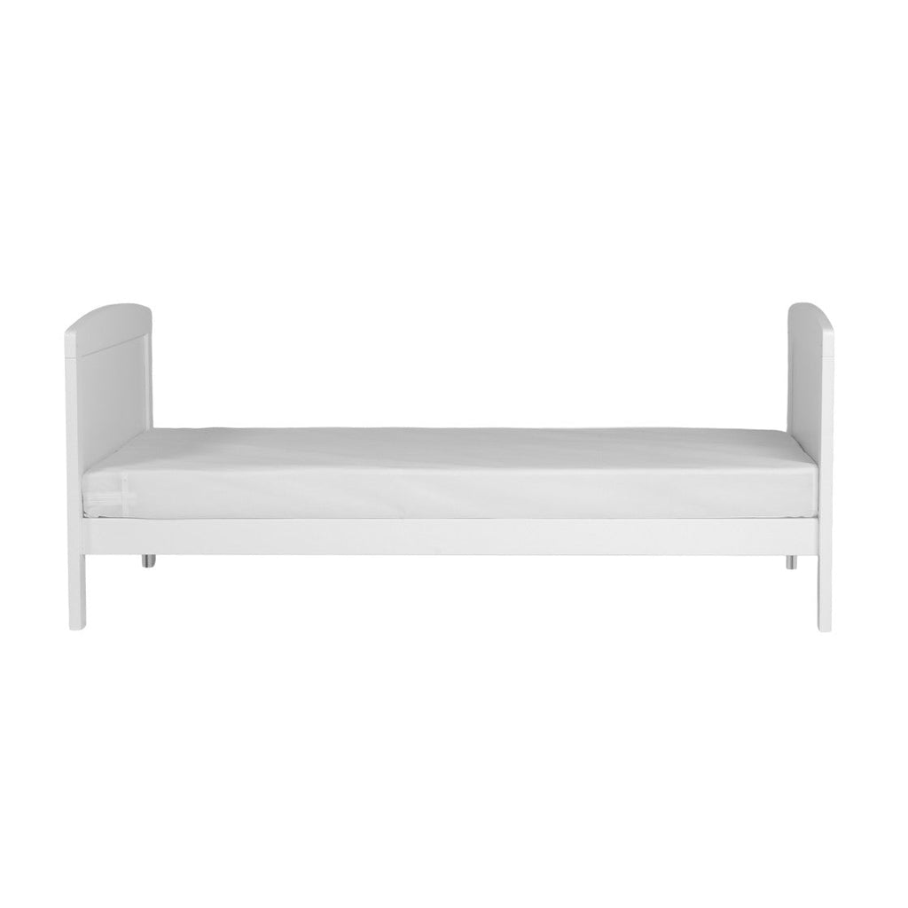Bebe & Beyond Dreamer Cot Bed, Wardrobe & Changer Three Piece Nursery Furniture Set - White