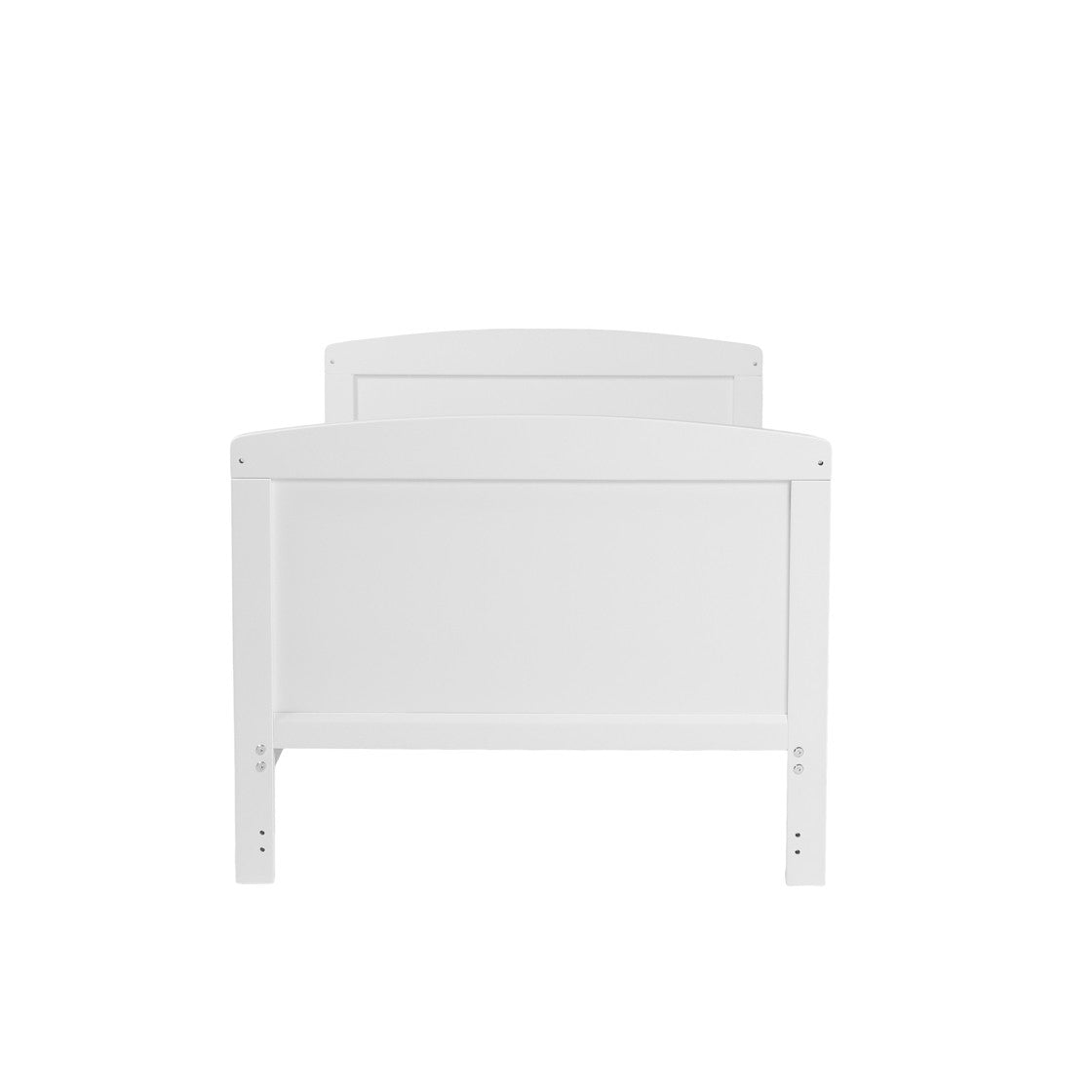 Bebe & Beyond Dreamer Cot Bed, Wardrobe & Changer Three Piece Nursery Furniture Set - White