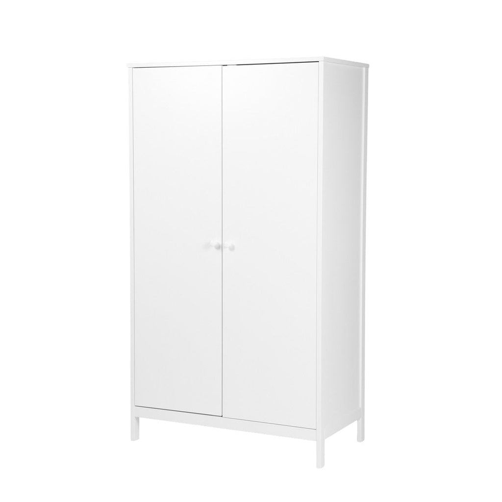 Bebe & Beyond Dreamer Cot Bed, Wardrobe & Changer Three Piece Nursery Furniture Set - White