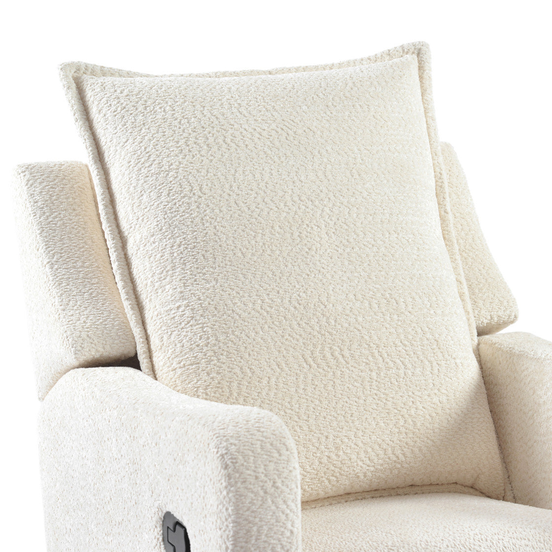 Bebe & Beyond Nestler 360 Reclining Nursing Chair - Off White Boucle