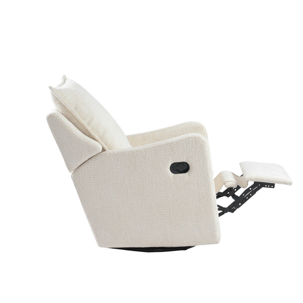 Bebe & Beyond Nestler 360 Reclining Nursing Chair - Off White Boucle