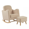 Bebe & Beyond Soother Nursing Chair & Stool - Oat Ted