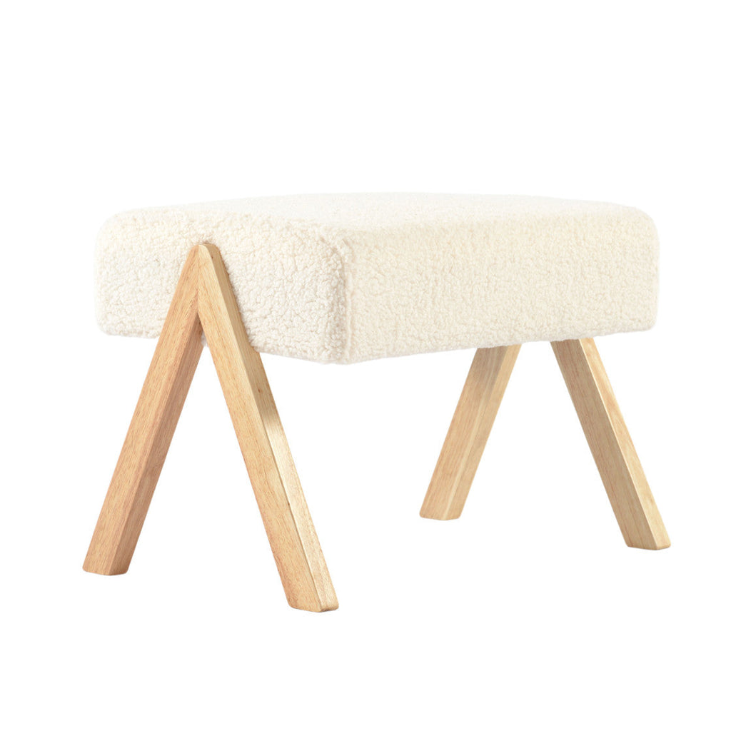 Bebe & Beyond Storyteller Nursing Chair & Stool - Off White Ted
