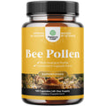 Bee Pollen Pills for Breast Growth - 120 Ct, 1000mg Serving | Vegetarian, Non-GMO, Gluten Free