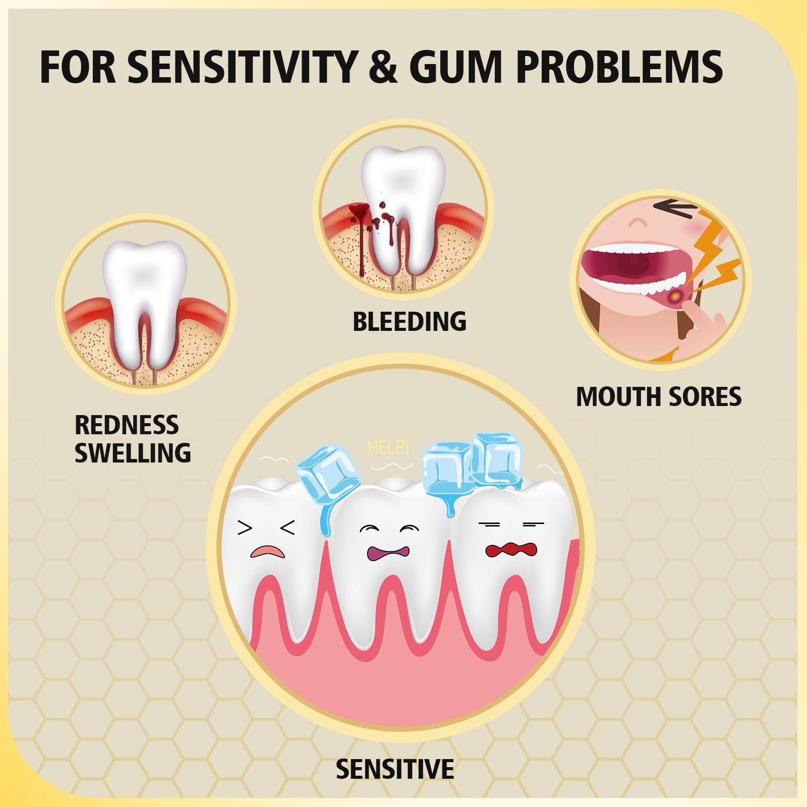 Bee Wasp Venom Toothpaste – Multi-Peptides for Bleeding Gums & Sensitive Teeth (2 Pack, 3.7 oz)