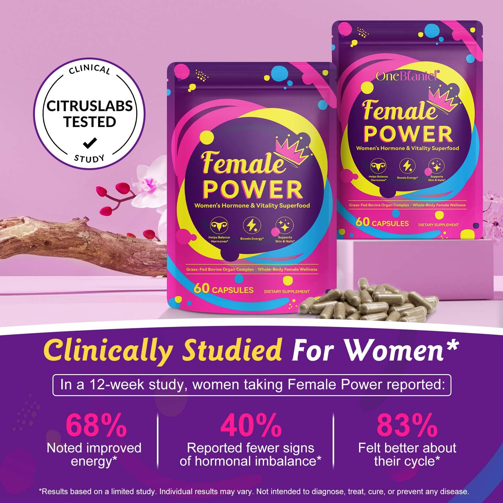 Beef Liver Capsules for Women – Hormone Balance & Energy (60 Caps)