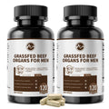 M inch Beef Organs Supplement for Men – Liver, Heart, Kidney, Pancreas with CoQ10 & Tribulus, 240 Count