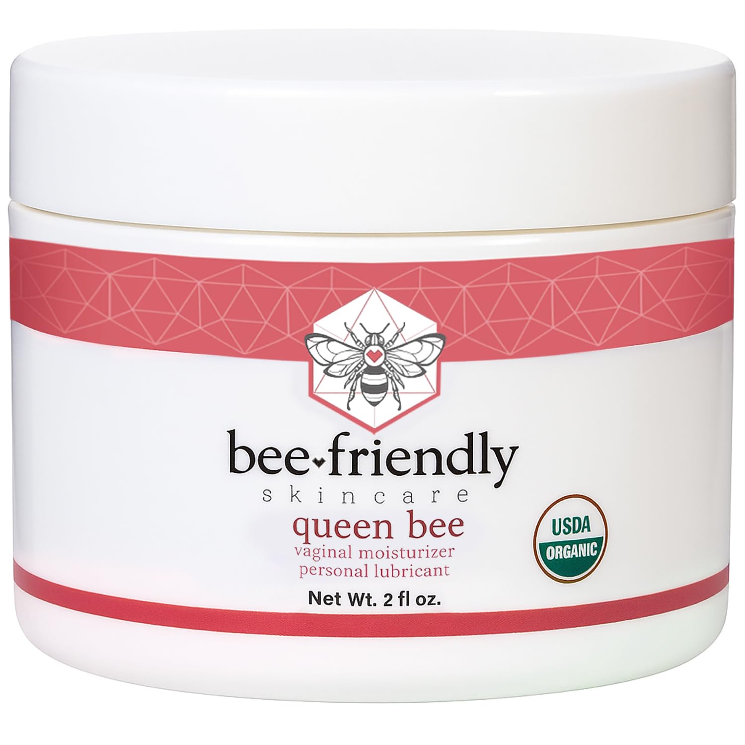 BeeFriendly Organic Vaginal Moisturizer | USDA Certified Organic Vulvar Cream, 2 oz