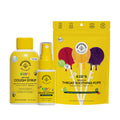 Beekeeper's Naturals Kid's Immune Support Essentials | Propolis Throat Spray, Honey Cough Syrup & Lollipops
