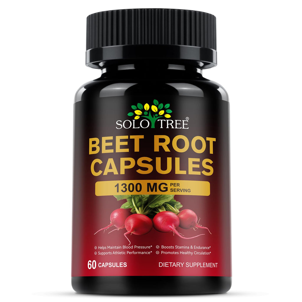 Beet Root Capsules | Beet Root Powder Supplement (60 Capsules) – Non-GMO & Gluten Free