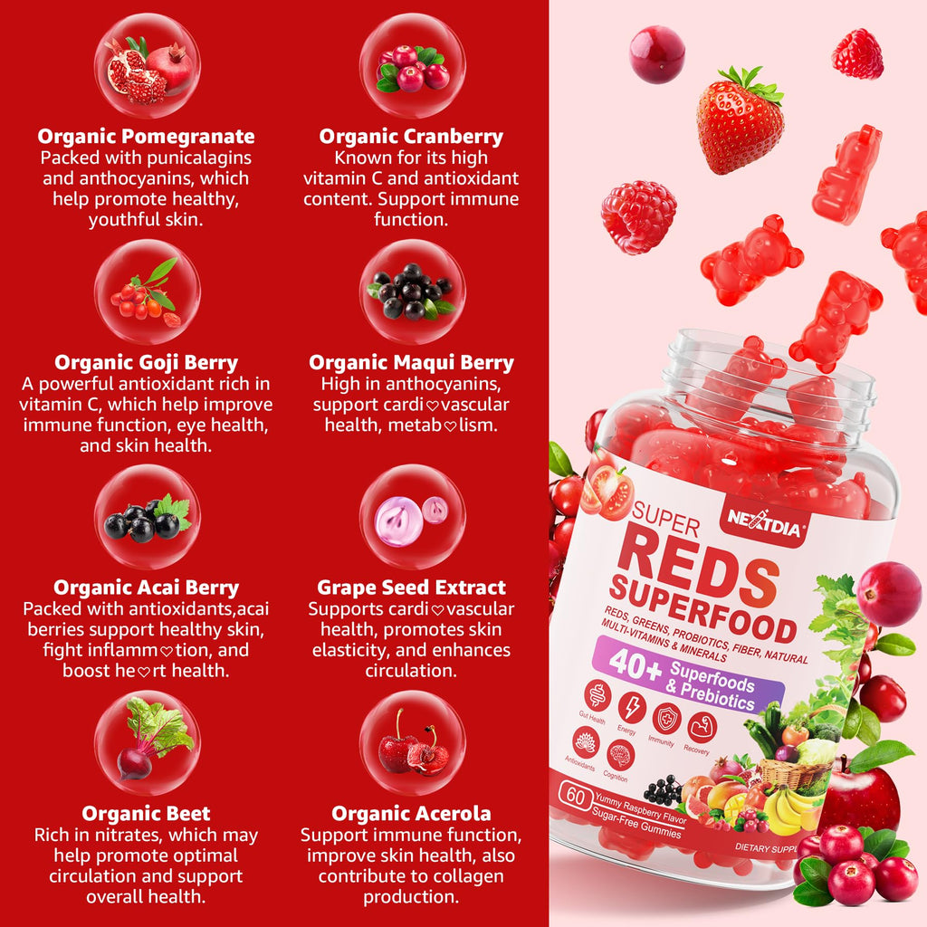 Super Reds Gummies – 40+ Superfoods for Immunity & Energy