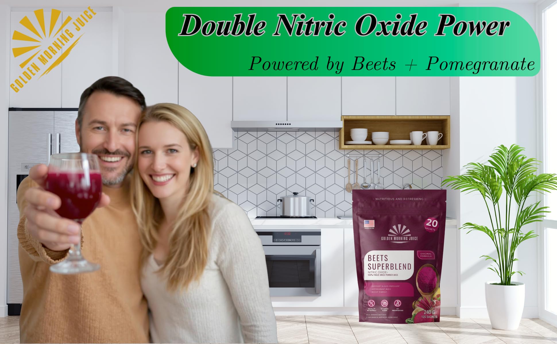 Beets Superfoods Blended Powder Juice – Nitric Oxide Booster & Energy Blend