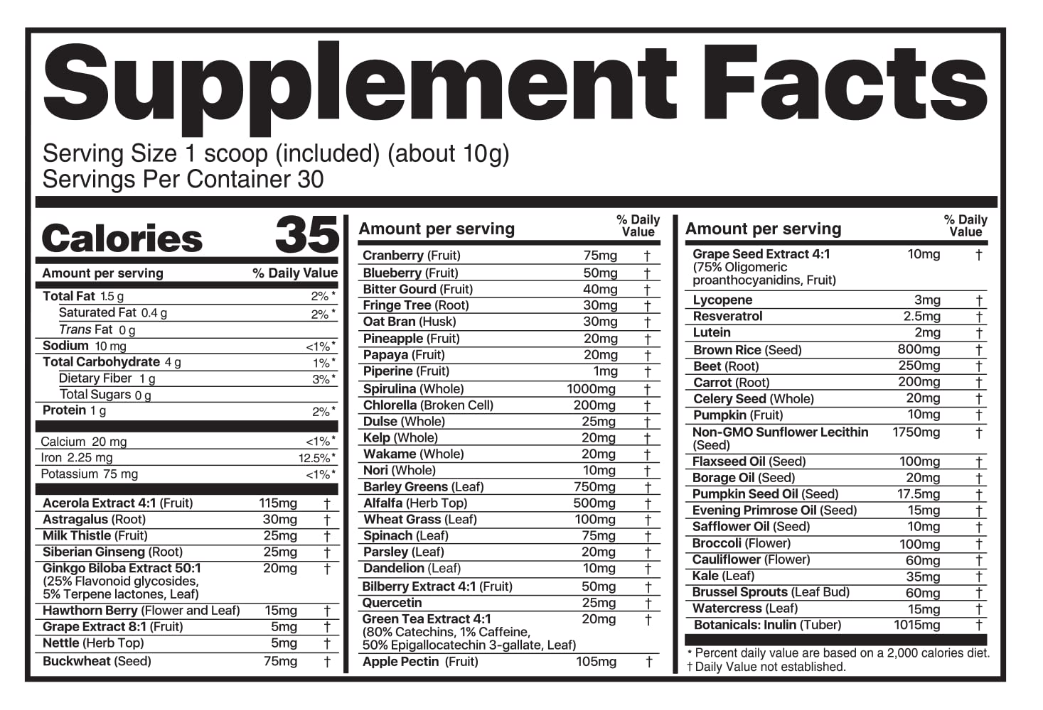 Believe Supplements Superfoods+Greens (Orange Vanilla) - Immune Support & Greens Powder