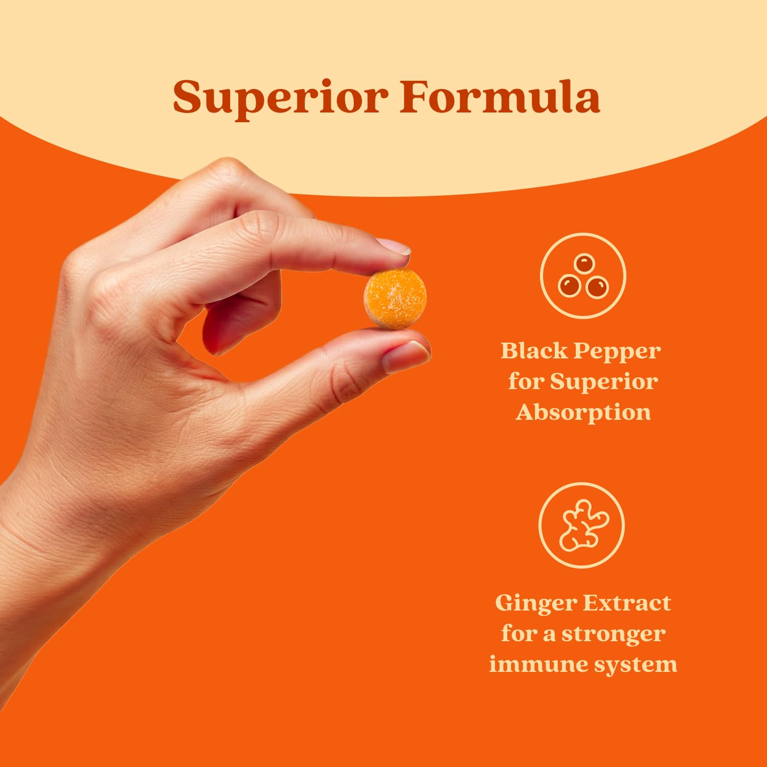 BeLive Turmeric Curcumin Gummies with Ginger & Black Pepper – 60 Gummies