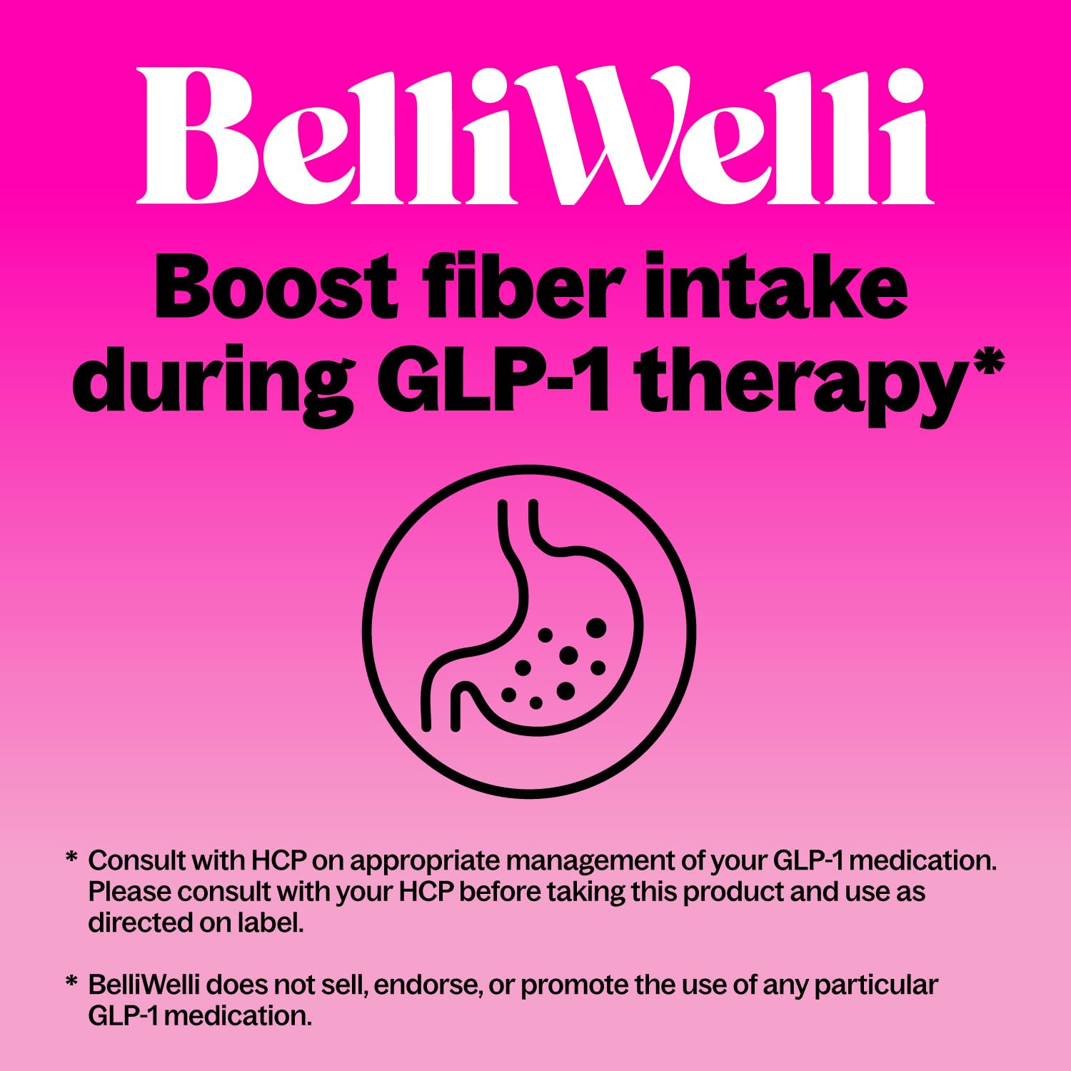 Belli Welli Daily Fiber Packets – Collagen, Probiotics & Electrolytes | Strawberry Lemonade 10ct