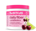 Belli Welli Fiber Supplement for Women & Men – Organic Acacia Fiber + Collagen, Electrolytes & Probiotics | Cherry Limeade
