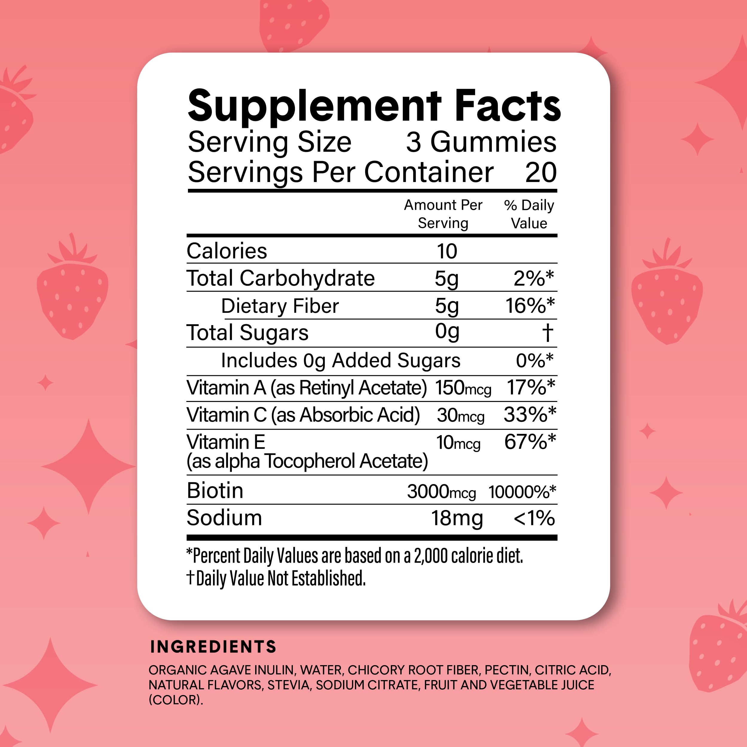 Bellway Super Fiber Gummies + Beauty – Sugar Free Fiber with Biotin
