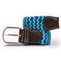 Woven Belt - Sky Blue Zigzag