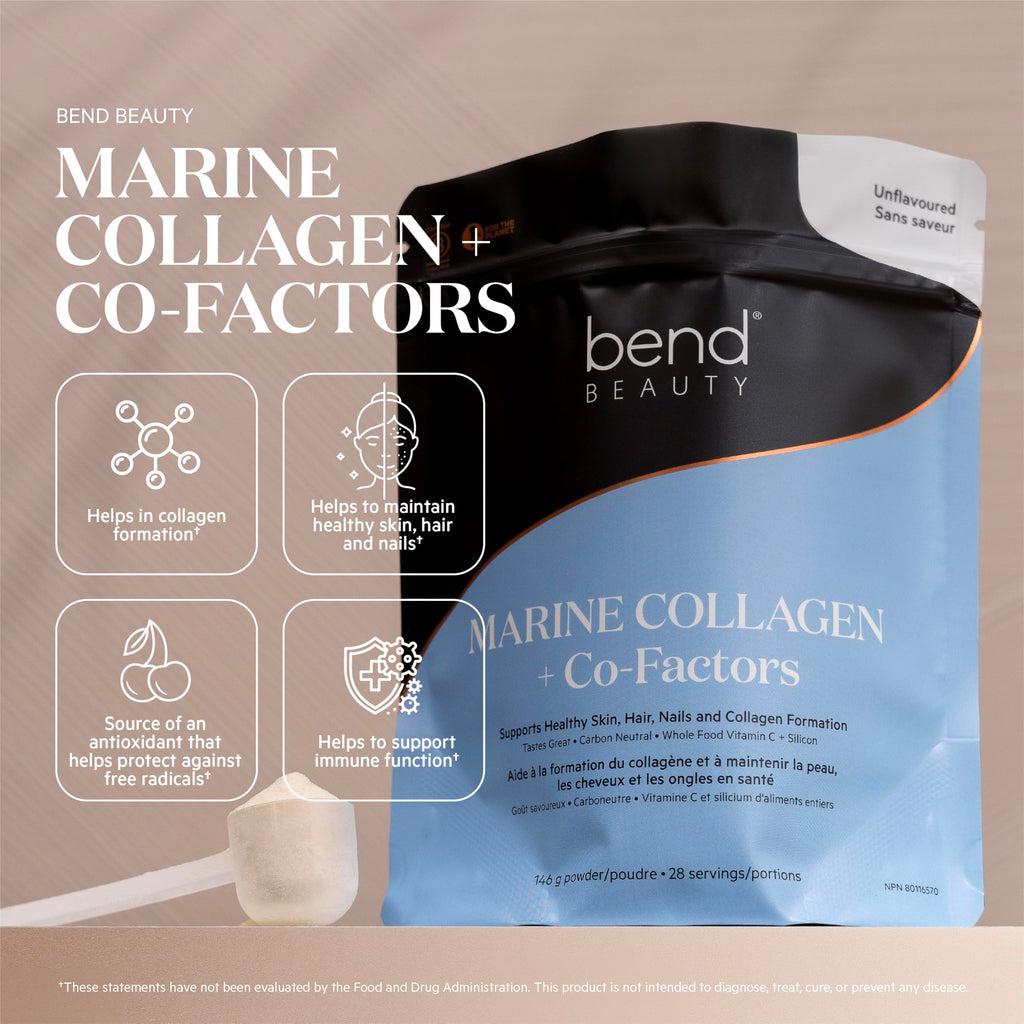 Bend Beauty Marine Collagen + Co-Factors – Unflavored Collagen Powder for Skin, Hair & Nails